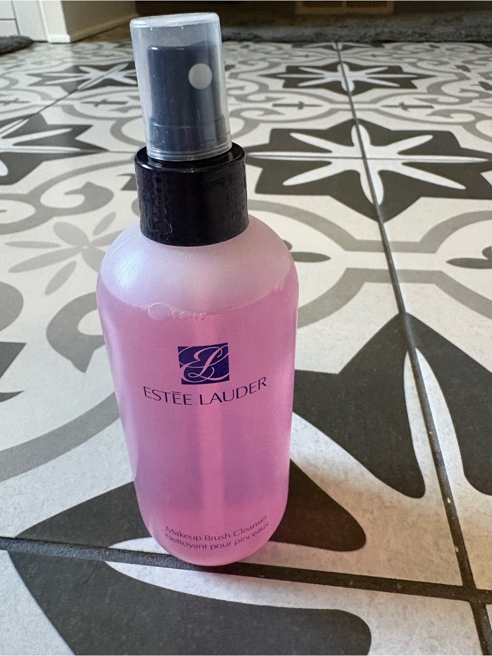 Estee Lauder Pink Makeup Brush Cleaner Spray Bottle